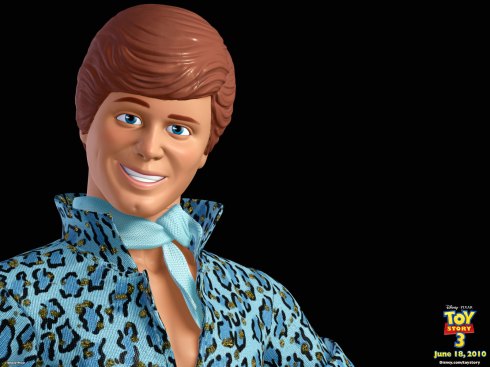 The Ken doll has recently become famous for his metro sexual appearance and the light tones he has on his clothes. He's the first male fashion doll.